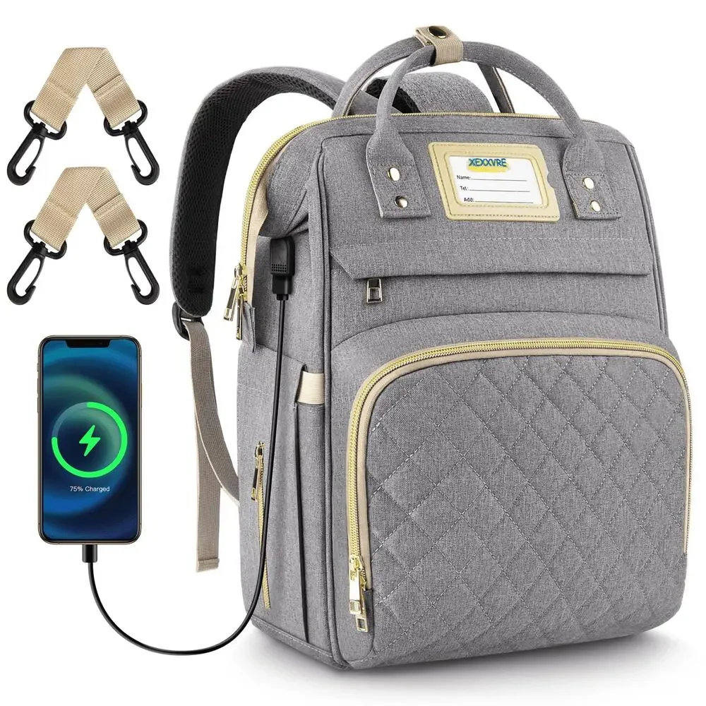 GPED Multifunctional Waterproof Baby Diaper Bag Travel Backpack